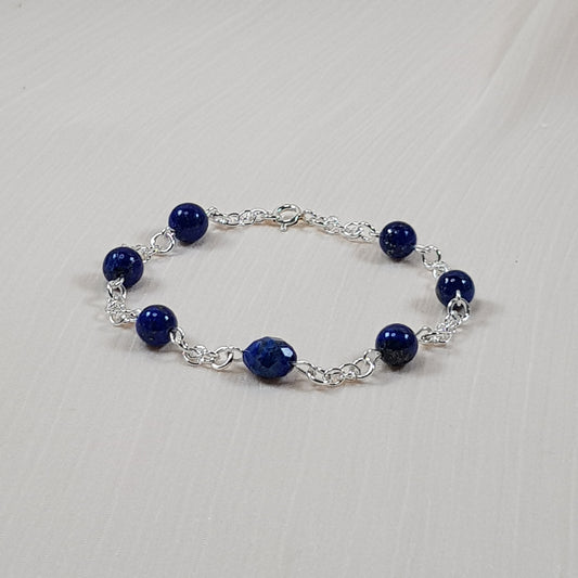 Lapis lazuli argent 925