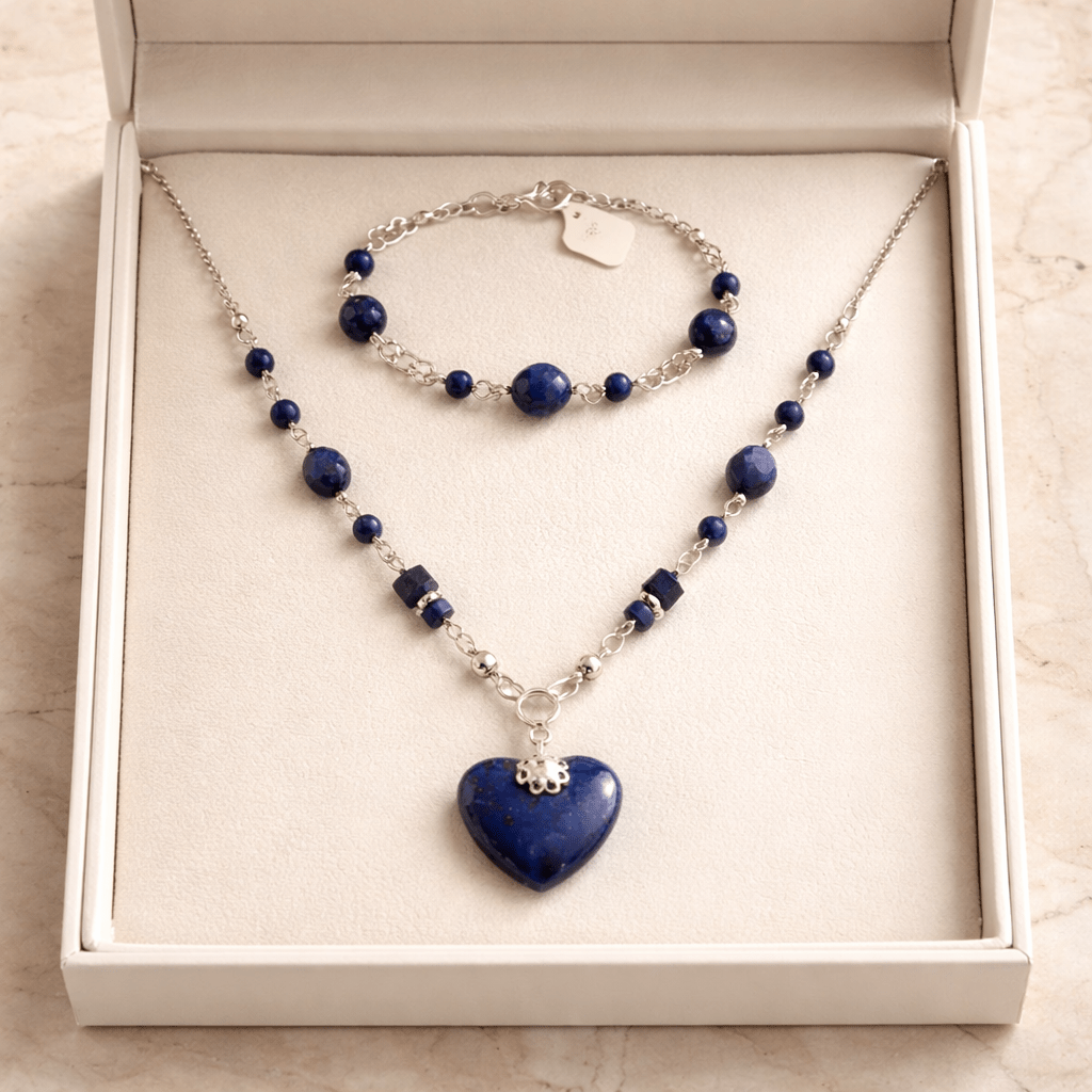 Parure Lapis Lazuli Argent 925 - Pierre Naturelle