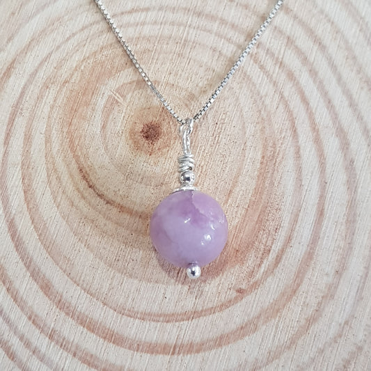 Lépidolite argent 925