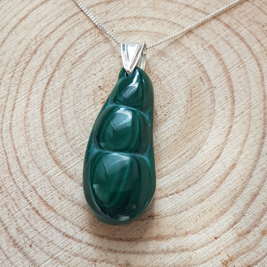 Malachite argent 925