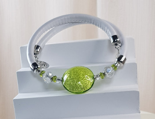 Bracelet murano  médaillon désign