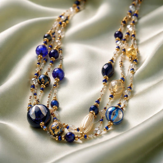 Collier Murano Melpomène - Verre Vénitien Haut de Gamme