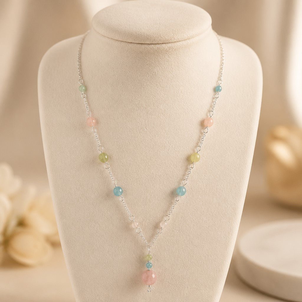 Pendentif Morganite Argent 925 - Béryl Rose