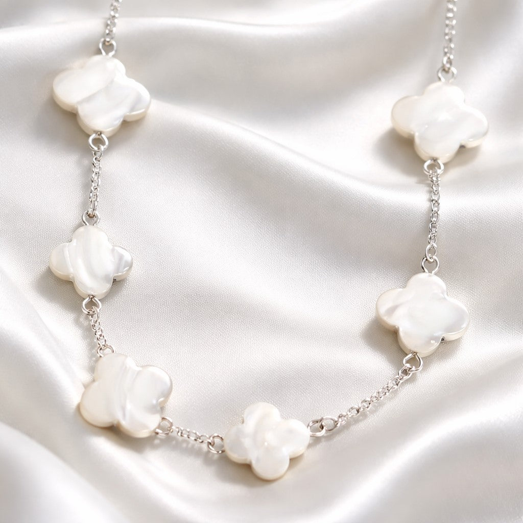 Pendentif Nacre Alhambra Argent 925 | Bijoux Élégance | Bijoux Zen