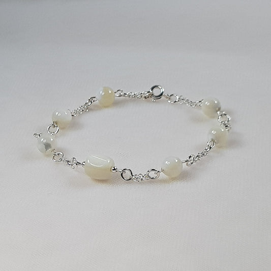 Nacre fusette argent 925