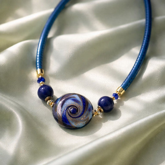 Collier Murano Neela - Verre Vénitien Authentique Fait Main