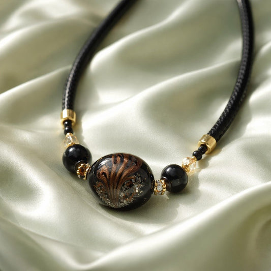 Collier Murano Nori - Bijou Vénitien Artisanal Certifié