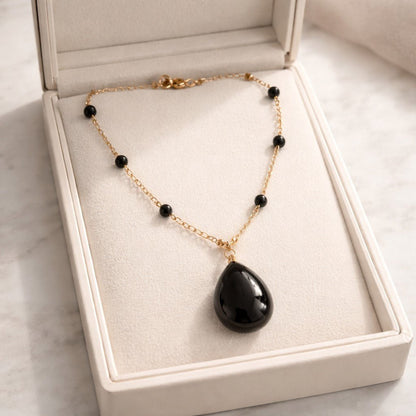 Pendentif Œil de Faucon Acier | Lithothérapie Clairvoyance