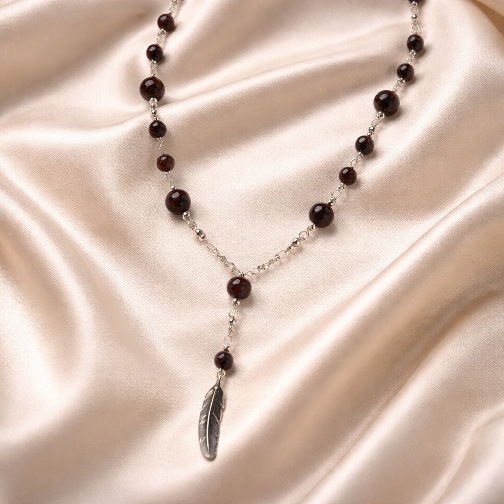 Pendentif Œil de Taureau Argent 925 | Lithothérapie Force