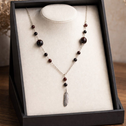 Pendentif Œil de Taureau Argent 925 - Pierre Naturelle