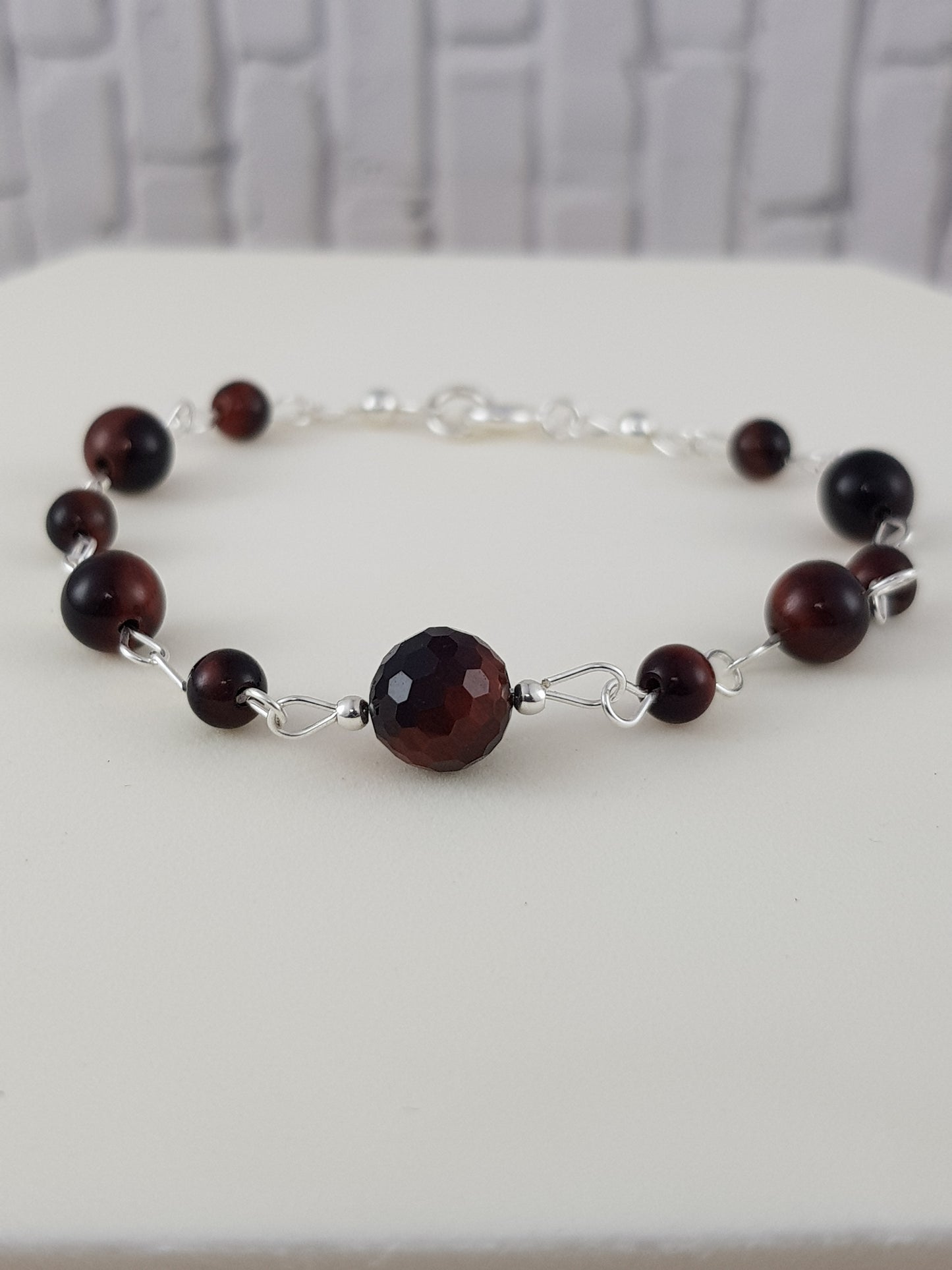 Bracelet oeil de taureau argent 925