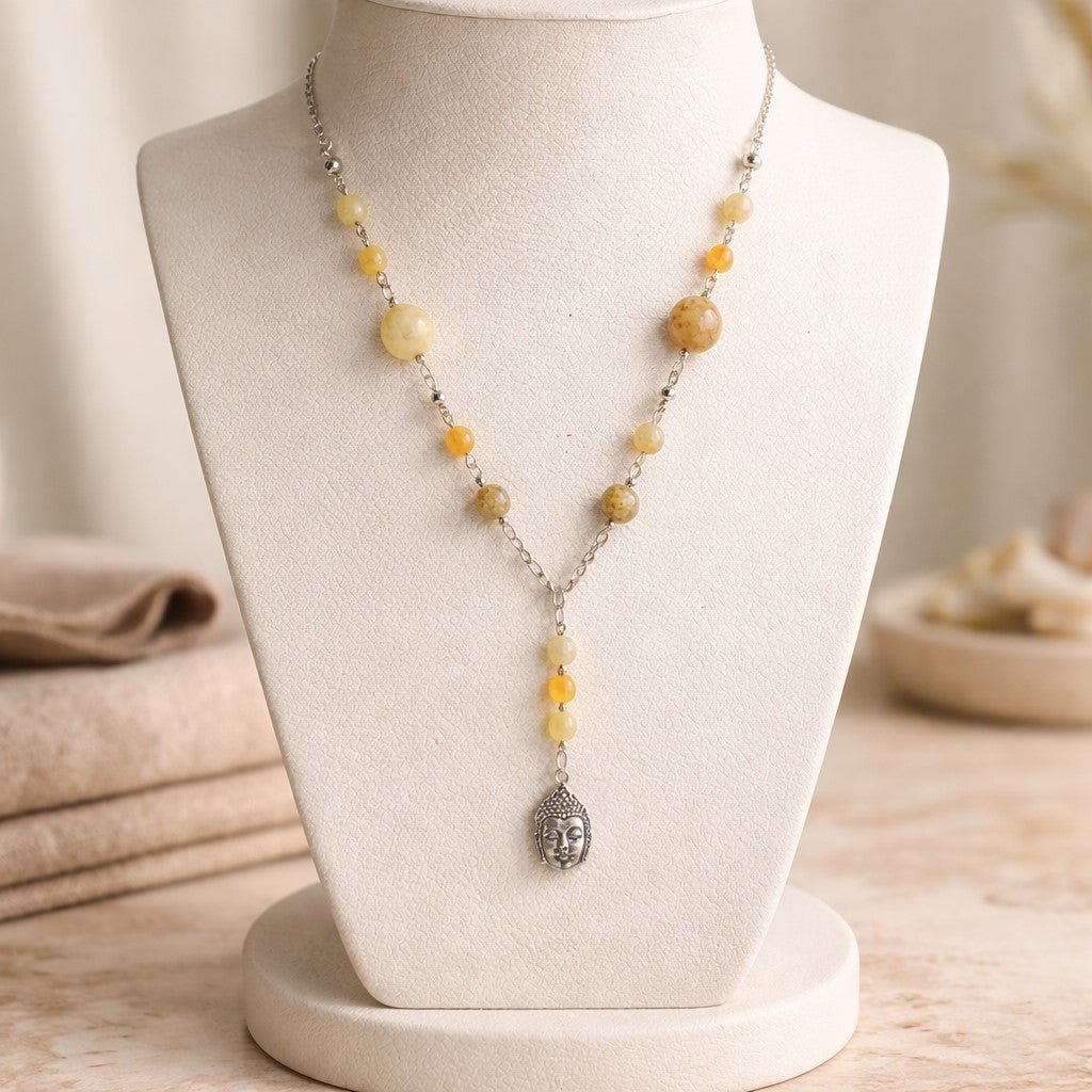 Pendentif Opale Jaune Argent 925 - Opale de Feu Mexicaine