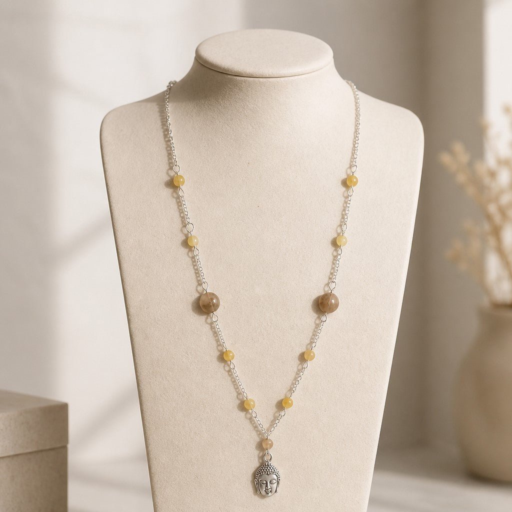 Pendentif Opale Jaune Argent 925 - Opale de Feu Mexicaine