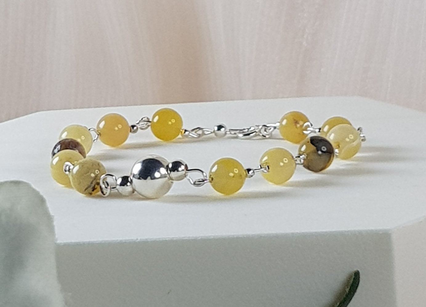 Opale jaune ou opale de feu mexicaine argent 925