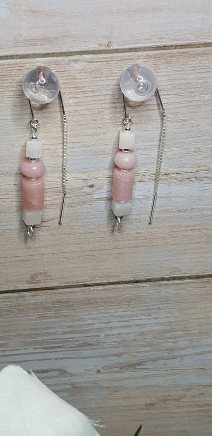 Opale rose argent 925