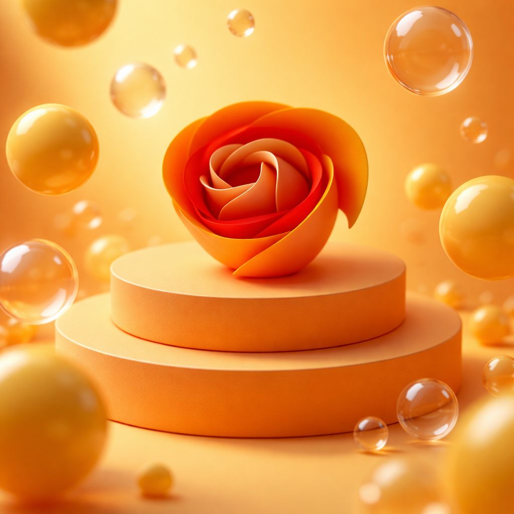 Rose de Bain Orangé - Pétales Parfumés Vitaminés