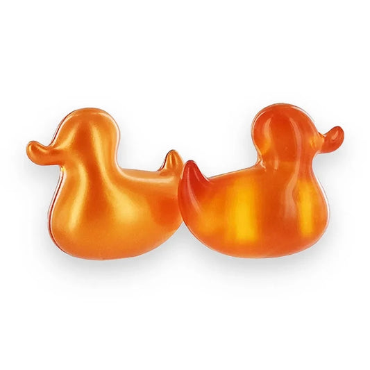 Perles de bain canard abricot (pochon de 10 perles)