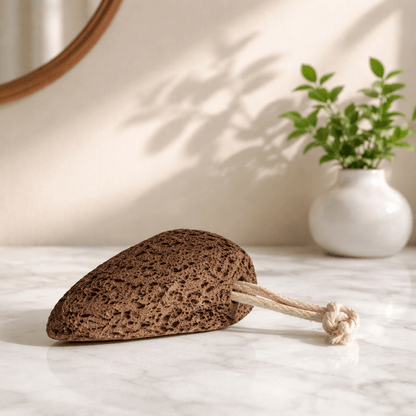 Pierre Ponce Demi Lune - Exfoliation Pieds Naturelle Ergonomique Callosités