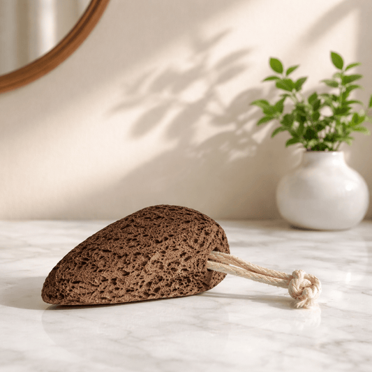 Pierre Ponce Demi Lune - Exfoliation Pieds Naturelle Ergonomique Callosités