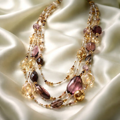 Collier Murano Polymnie - Verre de Venise Haut de Gamme Certifié