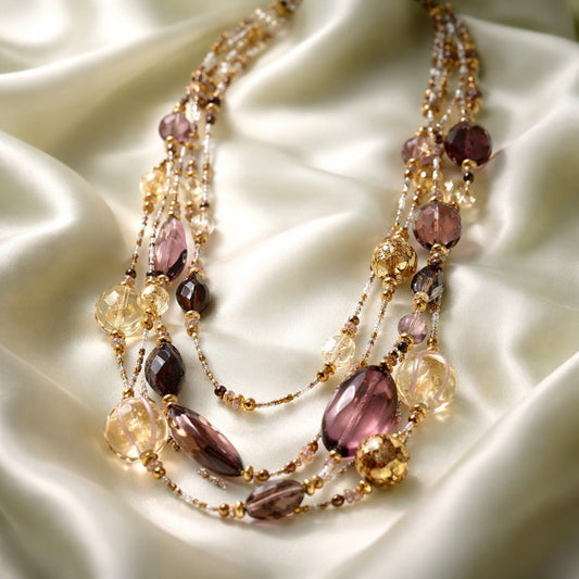 Collier Murano Polymnie - Verre de Venise Haut de Gamme Certifié