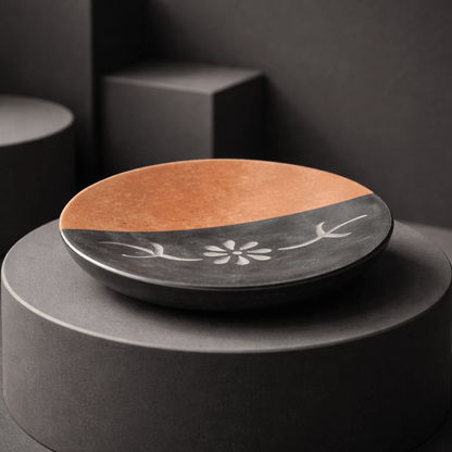 Porte-savon en stéatite et marbre ovale - Élégance naturelle pour votre salle de bain.