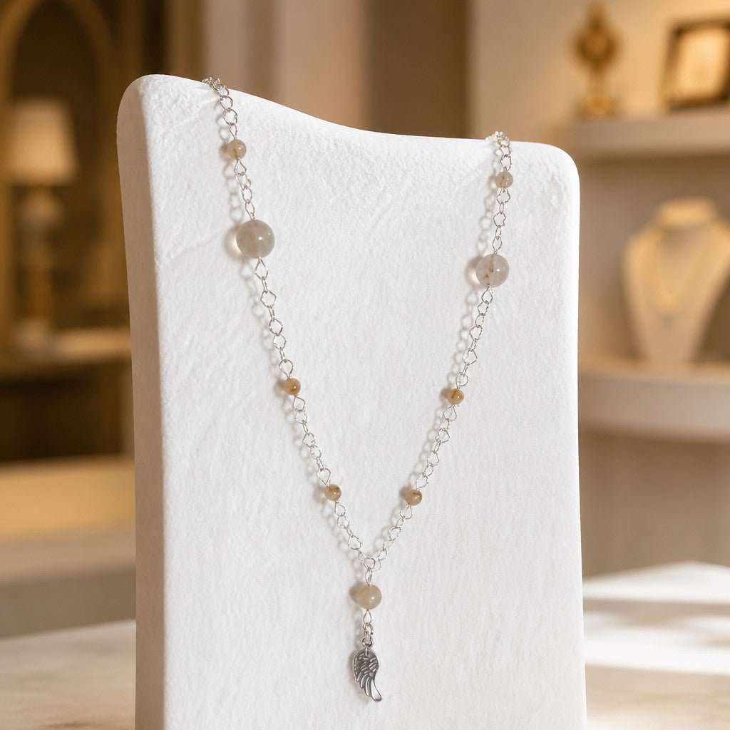Pendentif Quartz Rutile Argent 925 - Pierre Naturelle