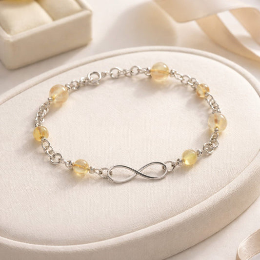 Bracelet Quartz Rutile Argent 925 - Pierre Naturelle