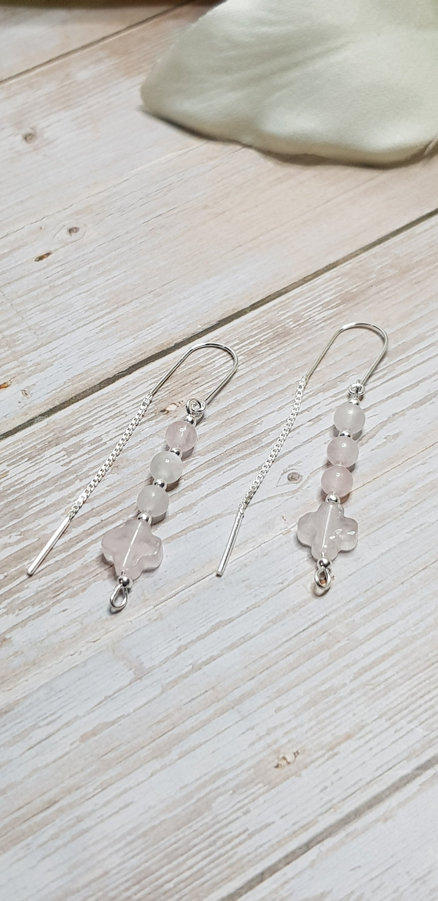 Quartz rose alhambra argent 925