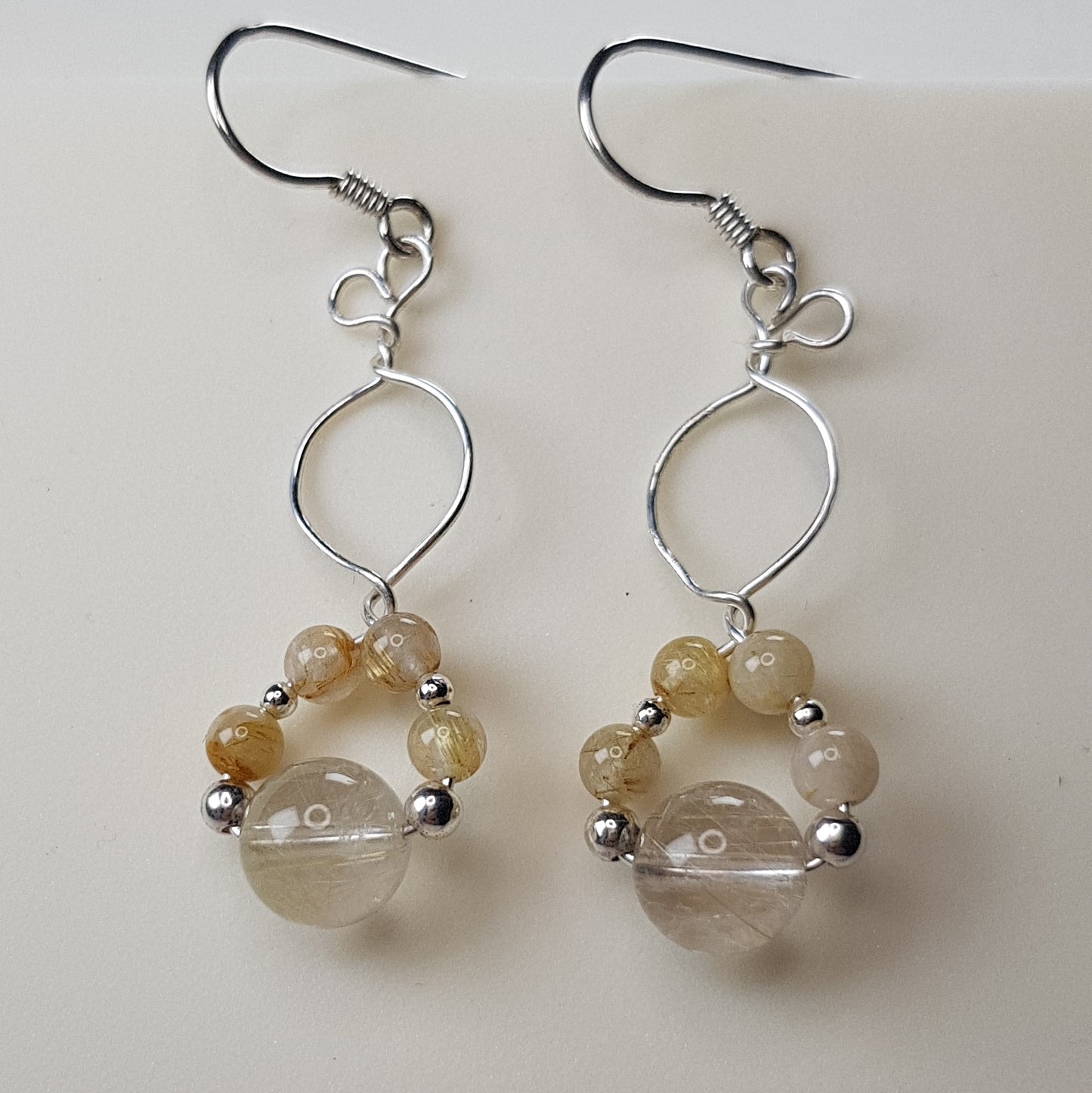 Quartz rutile argent 925