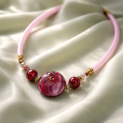 Collier Murano Rhodia - Bijou Vénitien Artisanal Certifié