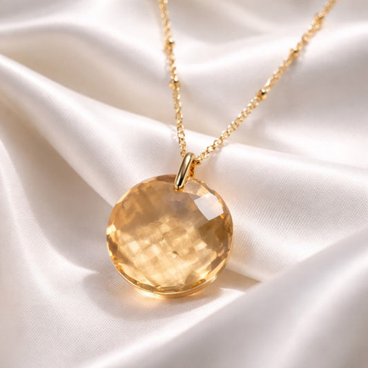 Collier Pendentif Sphère en Cristal - Bijou Feng Shui