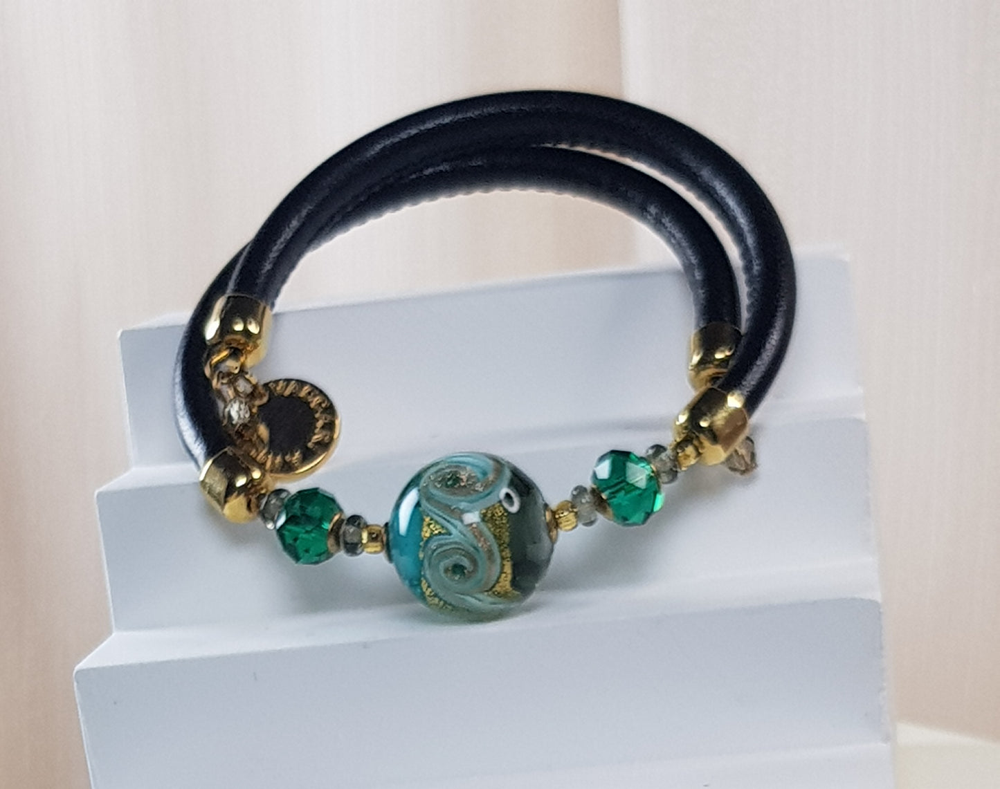 Bracelet murano rond eider