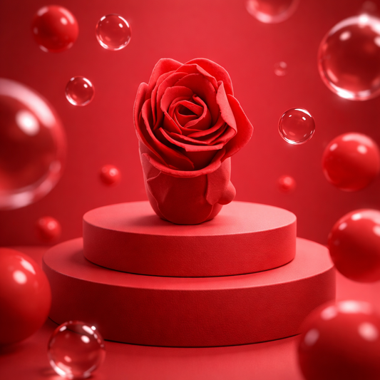 Rose de Bain Rouge - Pétales Parfumés Romantiques