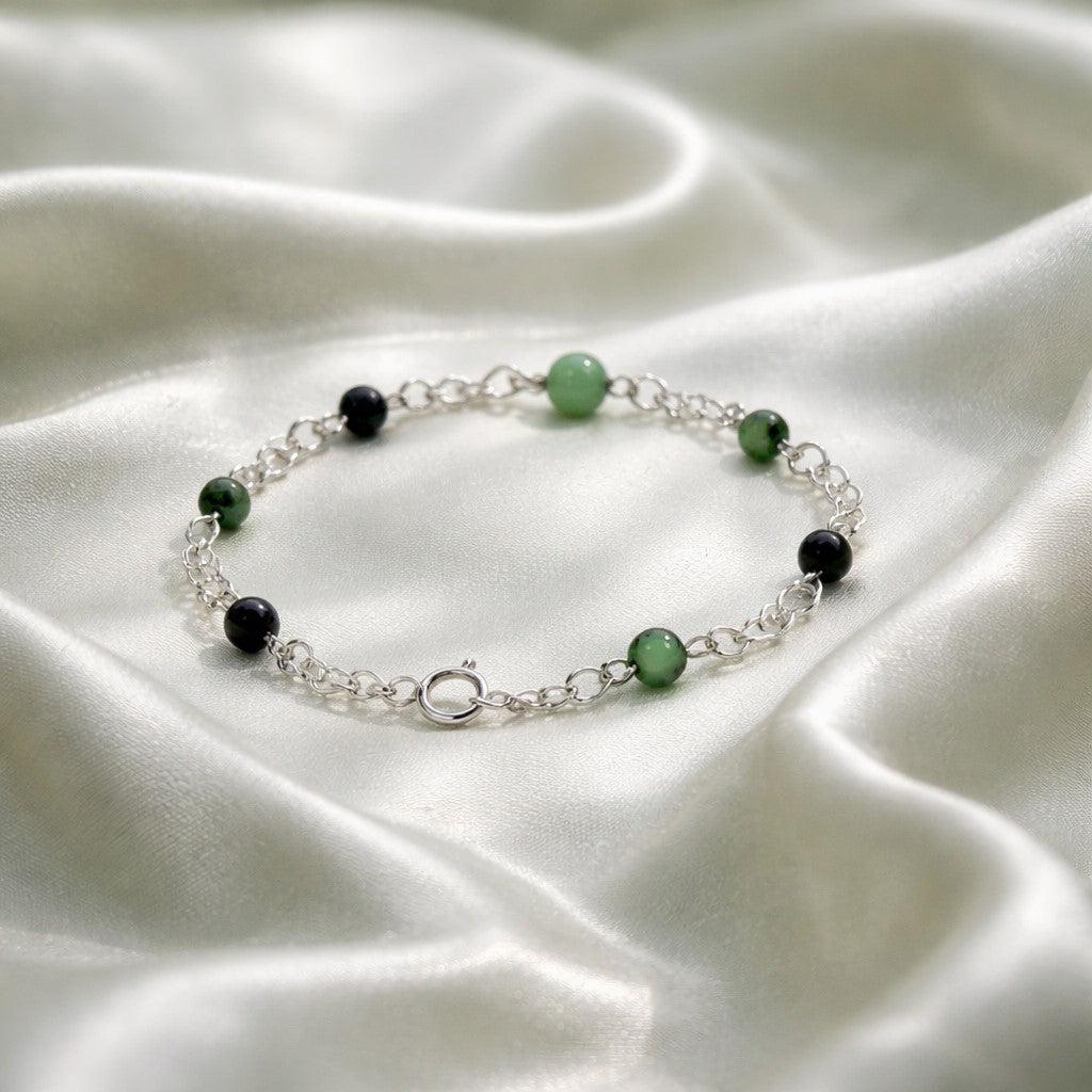 Bracelet Rubis Zoisite Argent 925 - Pierre Naturelle