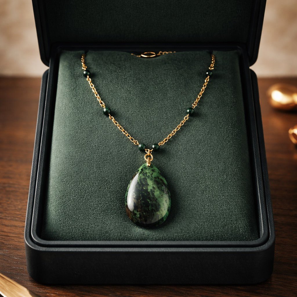 Pendentif Rubis en Zoïsite acier - Pierre de Passion