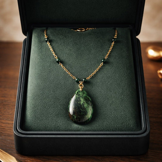 Pendentif Rubis en Zoïsite acier - Pierre de Passion