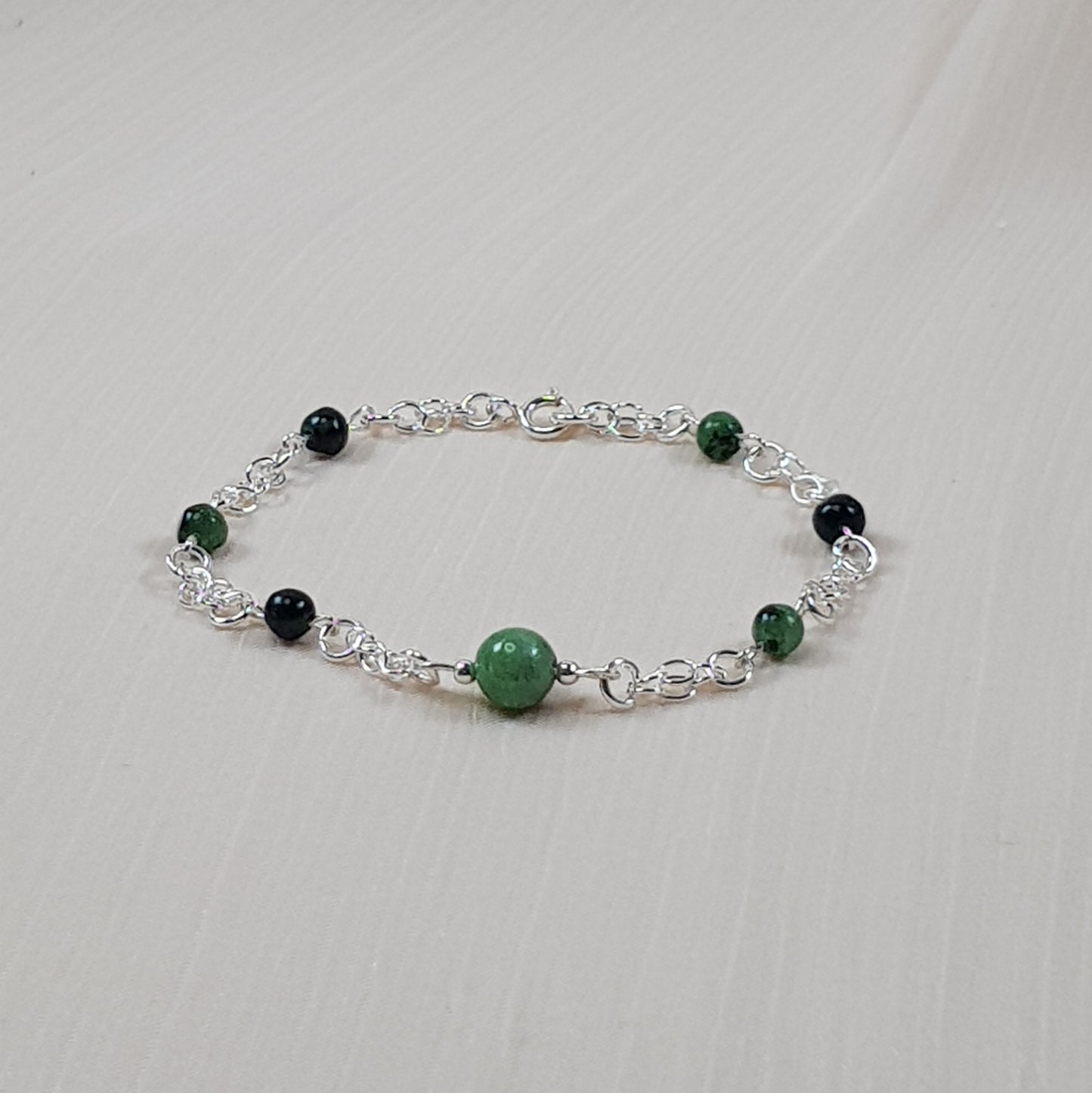 Rubis zoisite + argent 925