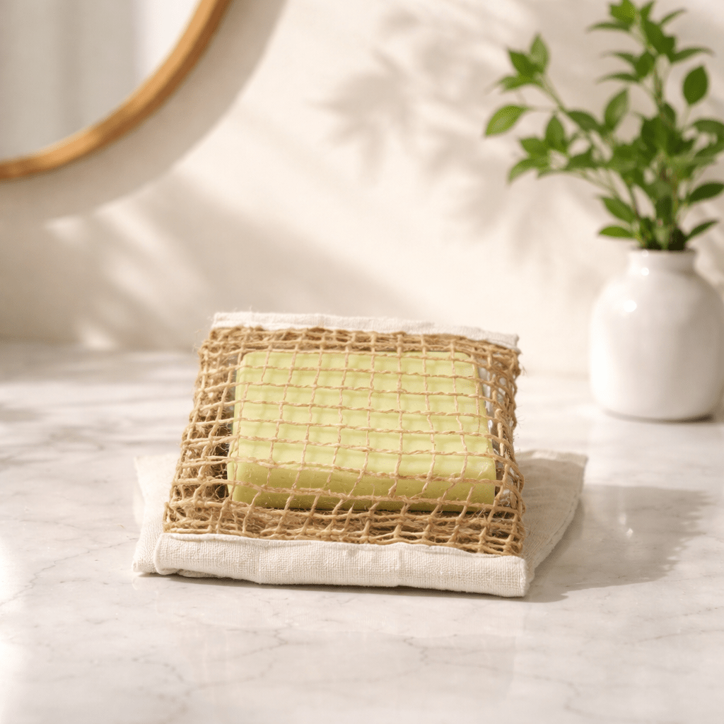 Sachet à Savon Jute - Accessoire Bain Naturel Zéro Déchet