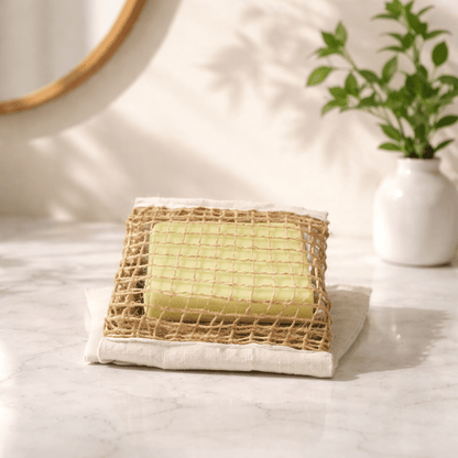 Sachet à Savon Jute - Accessoire Bain Naturel Zéro Déchet