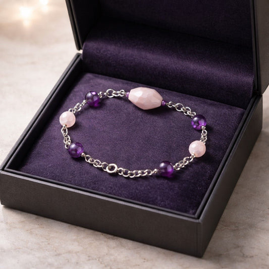 Bracelet Sagesse - Lithothérapie Pierres Naturelles Argent 925