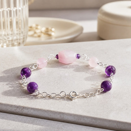 Bracelet Sagesse - Lithothérapie Pierres Naturelles Argent 925