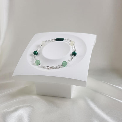 Bracelet seconde chance en argent 925 - lithothérapie pierres naturelles 