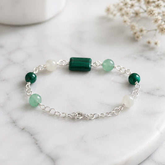 Bracelet Seconde Chance - Lithothérapie Pierres Naturelles Argent 925