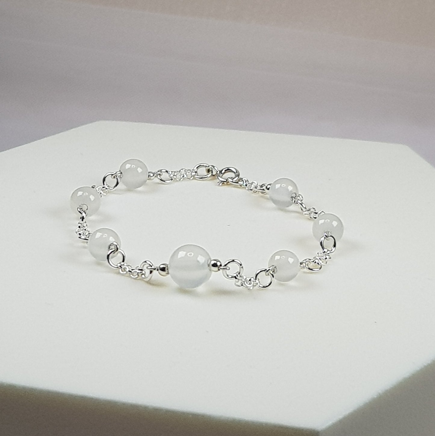 Sélénite, argent 925