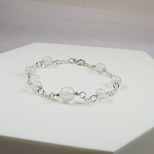 Sélénite, argent 925