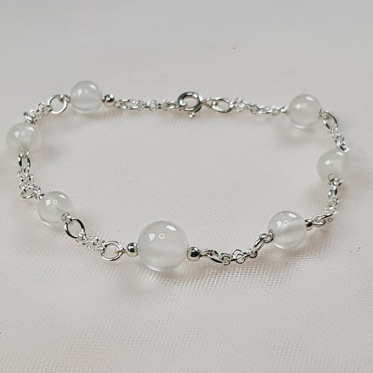 Sélénite, argent 925