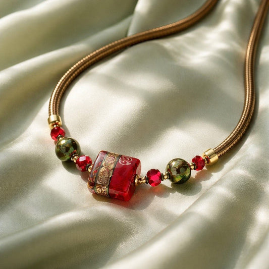 Collier Murano Sensualité - Verre Vénitien Certifié Élégant