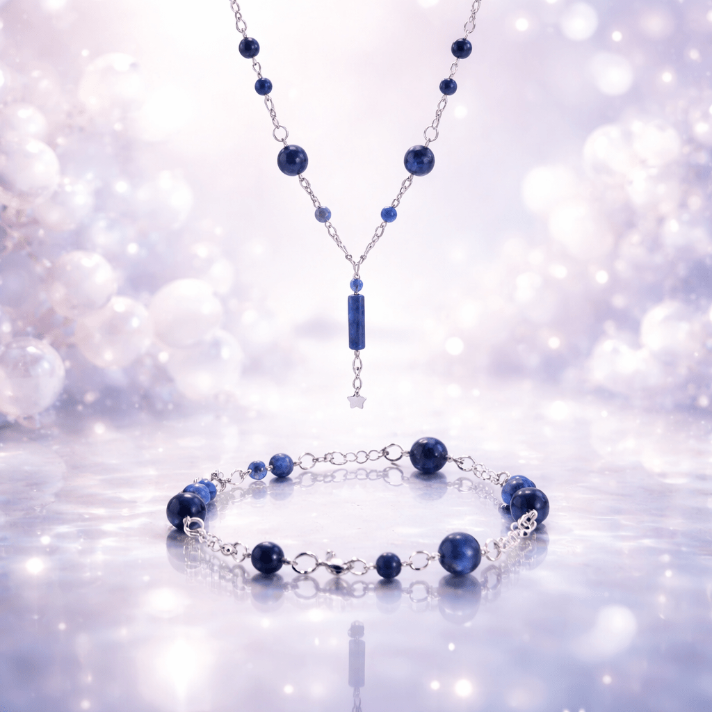 Parure Sodalite Argent 925 - Pierre Naturelle