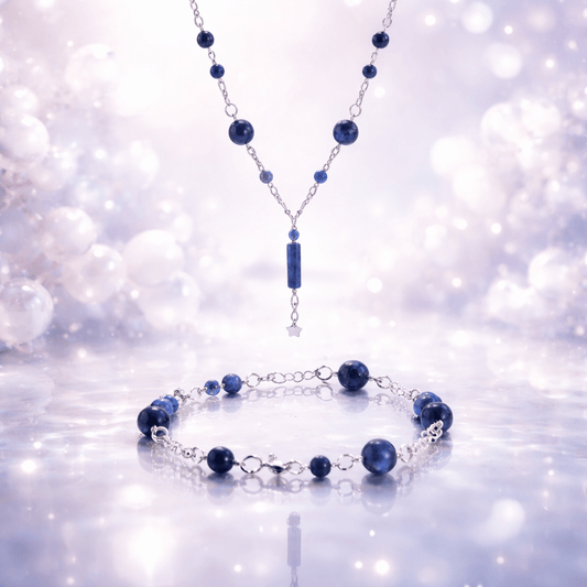 Parure Sodalite Argent 925 - Pierre Naturelle